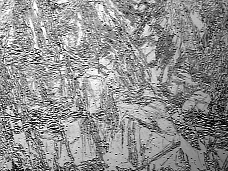 Рис. 4. Микроструктура наплавленного металла Рис. 4. Микроструктура наплавленного металла